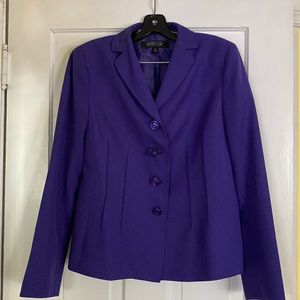 Deep Purple Dress Blazer by Kasper